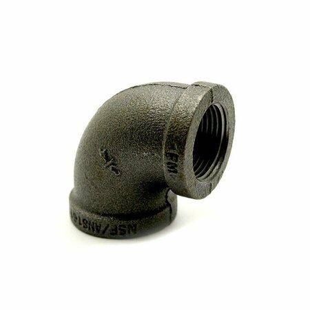 THRIFCO PLUMBING 3/4 Inch Black Steel 90 Elbow 8317006